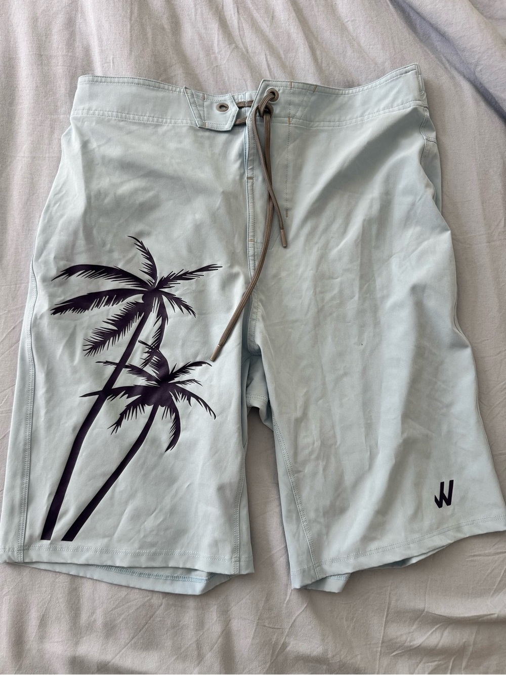 Willy Light Blue Swim Board Shorts